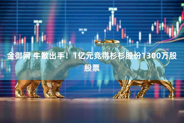 金御网 牛散出手！1亿元竞得杉杉股份1300万股股票