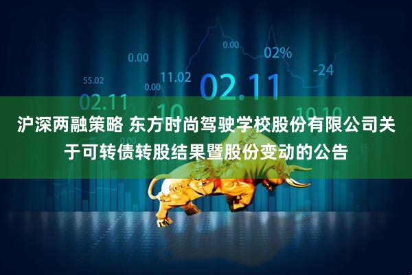 沪深两融策略 东方时尚驾驶学校股份有限公司关于可转债转股结果暨股份变动的公告